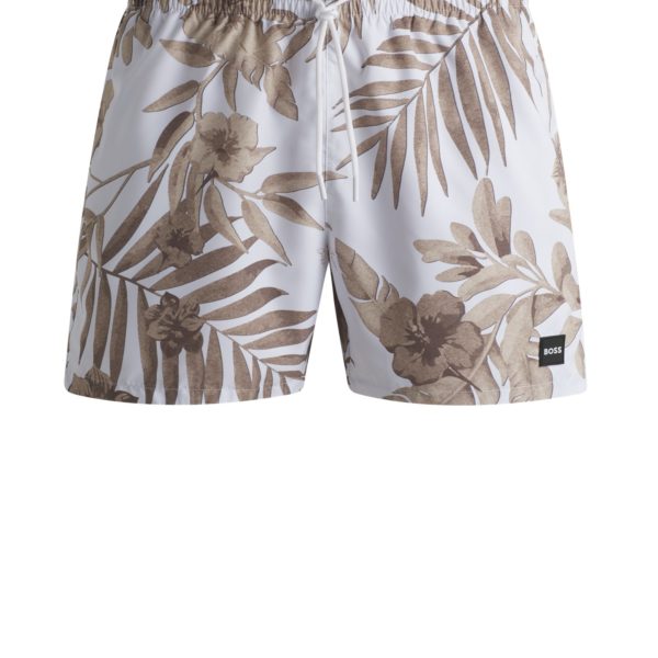 Short de bain entièrement doublé à imprimé de la saison – Hugo Boss