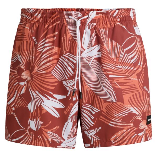 Short de bain entièrement doublé à imprimé de la saison – Hugo Boss