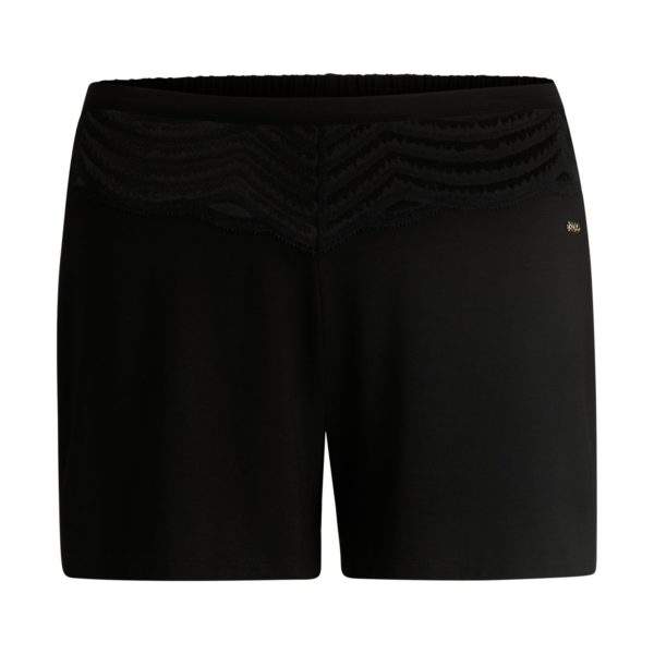 Short de pyjama en tissu stretch avec finitions en dentelle – Hugo Boss