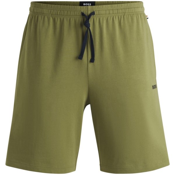 Short en jersey de coton stretch avec logo brodé – Hugo Boss