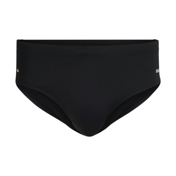 Slip de bain en jersey à rayures emblématiques et logo – Hugo Boss