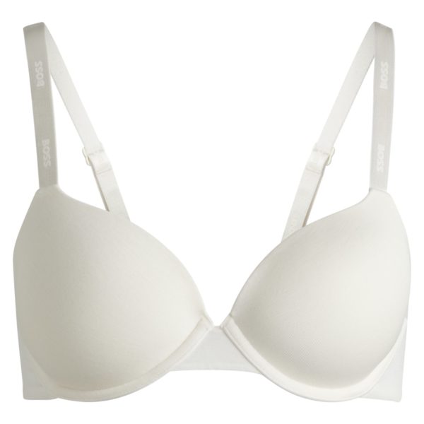 Soutien-gorge à armatures avec bretelles logotées ajustables en jersey stretch – Hugo Boss