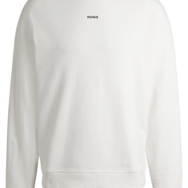 Sweat Relaxed en molleton de coton à logo imprimé – Hugo Boss