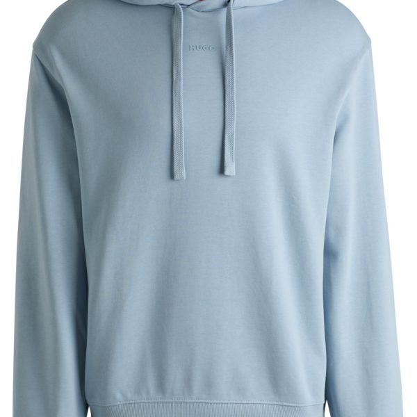 Sweat à capuche Relaxed en molleton de coton à logo imprimé – Hugo Boss