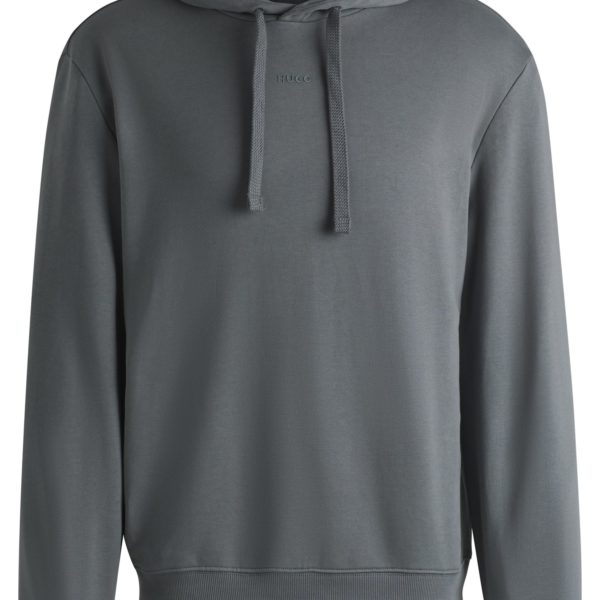 Sweat à capuche Relaxed en molleton de coton à logo imprimé – Hugo Boss