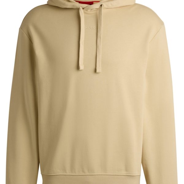 Sweat à capuche Relaxed en molleton de coton à logo imprimé – Hugo Boss