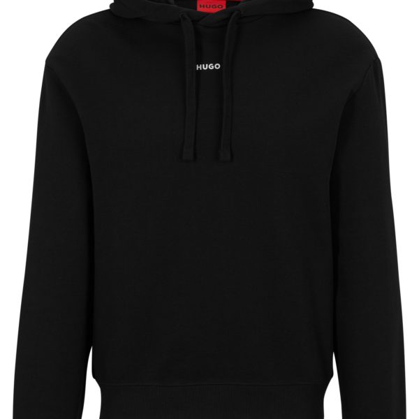 Sweat à capuche Relaxed en molleton de coton à logo imprimé – Hugo Boss