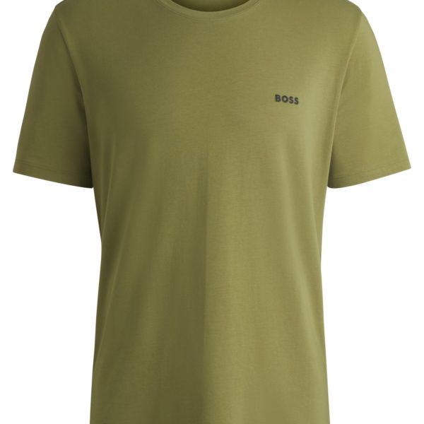 T-shirt Regular en coton stretch à logo brodé – Hugo Boss