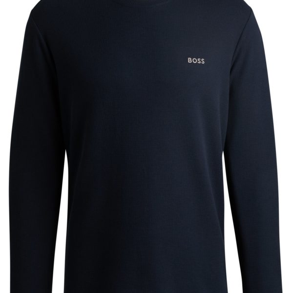 T-shirt de pyjama en coton mélangé avec logo brodé – Hugo Boss