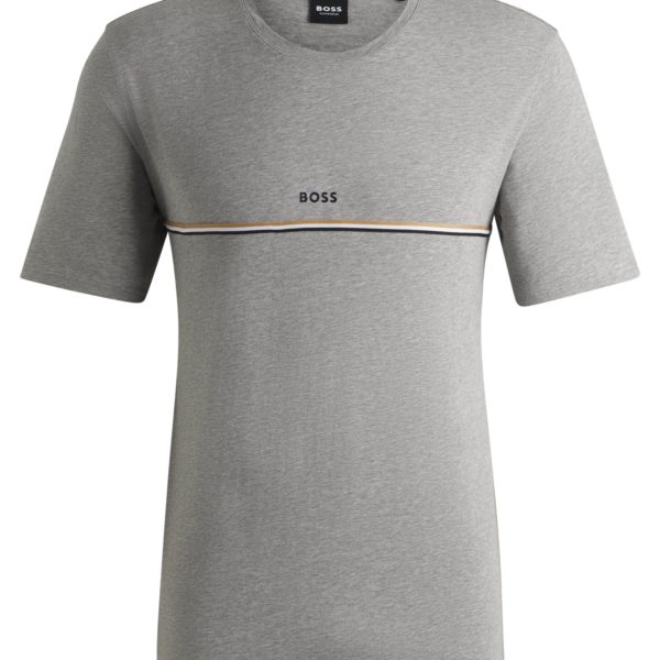 T-shirt de pyjama en coton stretch à logo imprimé – Hugo Boss