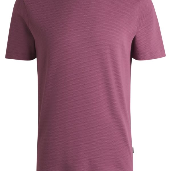 T-shirt en coton mélangé à la structure jacquard effet bulle – Hugo Boss