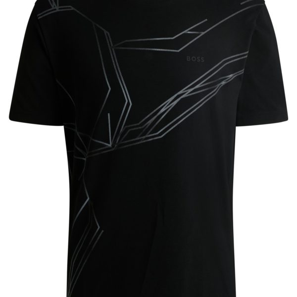 T-shirt en coton stretch à imprimé dégradé – Hugo Boss