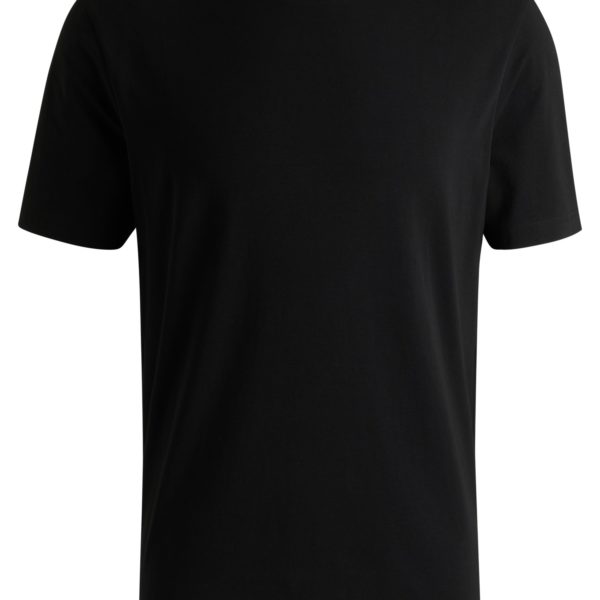 T-shirt en coton stretch avec logo au col – Hugo Boss