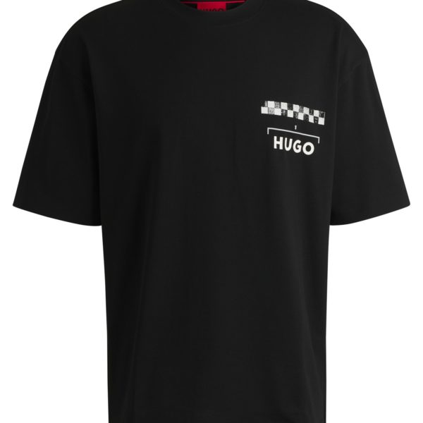 T-shirt en jersey de coton à imprimés course automobile – Hugo Boss