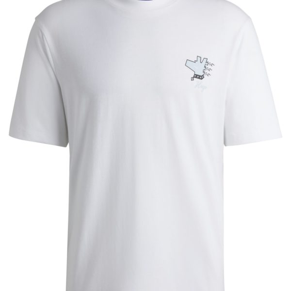 T-shirt en jersey de coton à imprimés graphiques – Hugo Boss