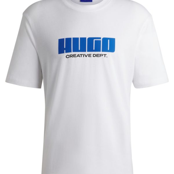 T-shirt en jersey de coton à logo artistique – Hugo Boss