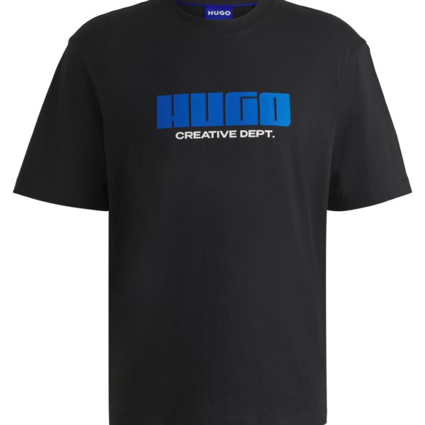 T-shirt en jersey de coton à logo artistique – Hugo Boss