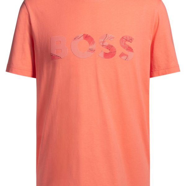 T-shirt en jersey de coton avec logo imprimé – Hugo Boss