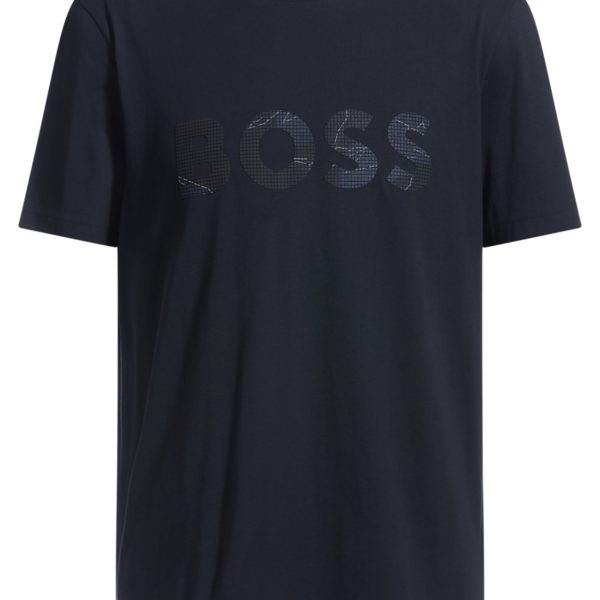 T-shirt en jersey de coton avec logo imprimé – Hugo Boss