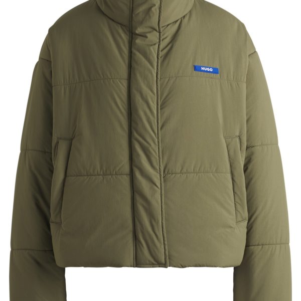 Veste déperlante Relaxed avec badge logoté en silicone – Hugo Boss