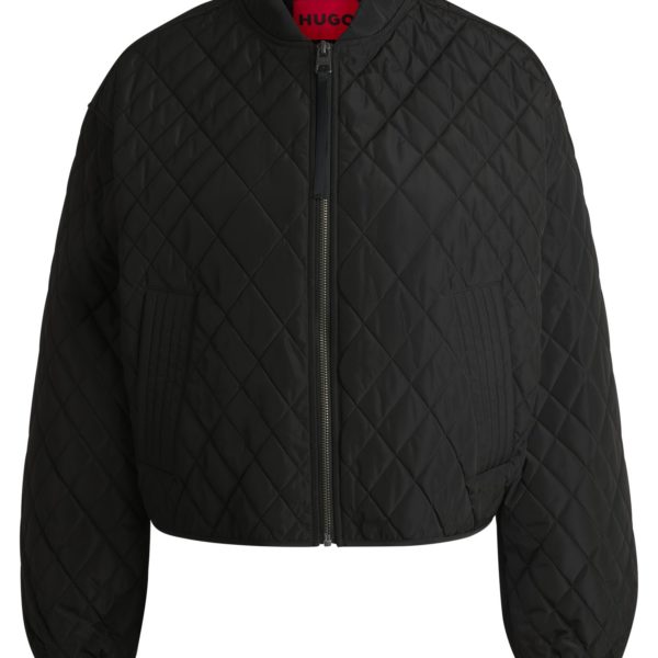 Veste matelassée avec tirette de fermeture éclair à ruban – Hugo Boss