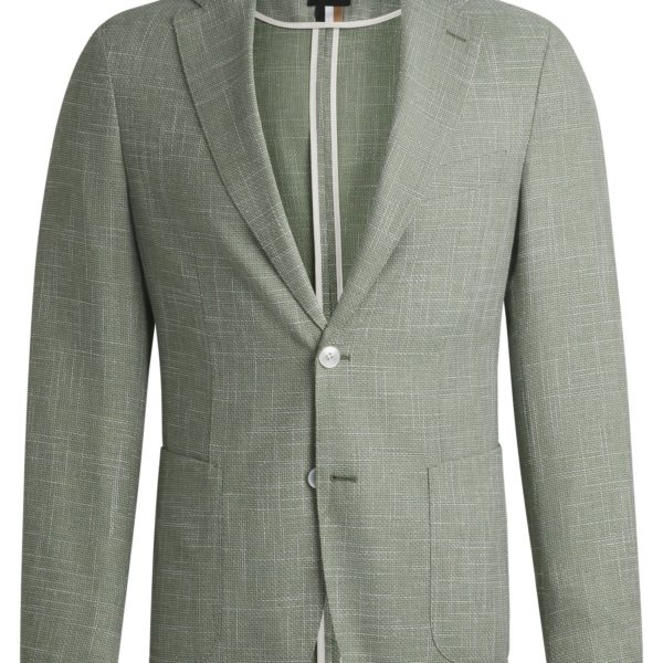 Veste slim en tissu à micro motif – Hugo Boss