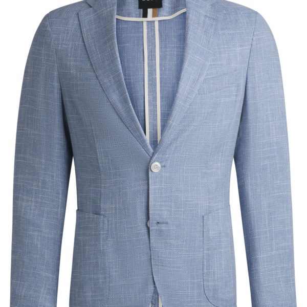 Veste slim en tissu à micro motif – Hugo Boss