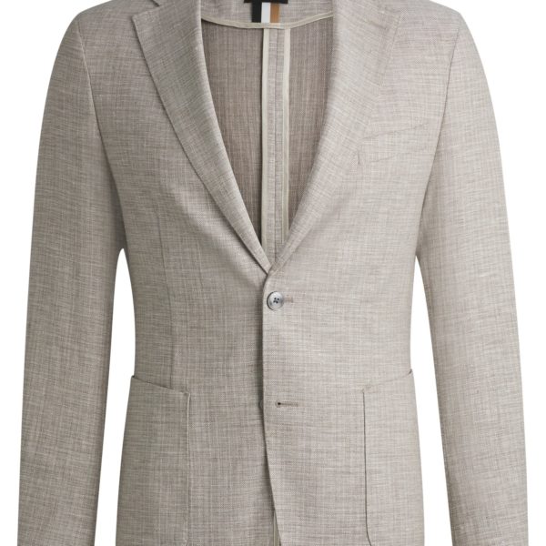 Veste slim en tissu à micro motif – Hugo Boss
