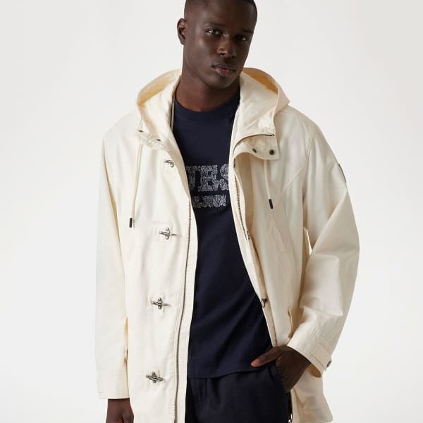 Duffle-Coat Coton Mélangé – Guess