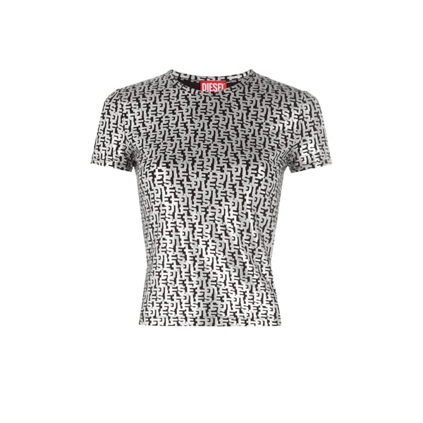 T-shirt à imprimé métallisé – Diesel
