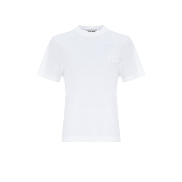T-shirt en coton - Miu Miu