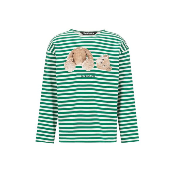 T-shirt rayé en coton – Palm Angels