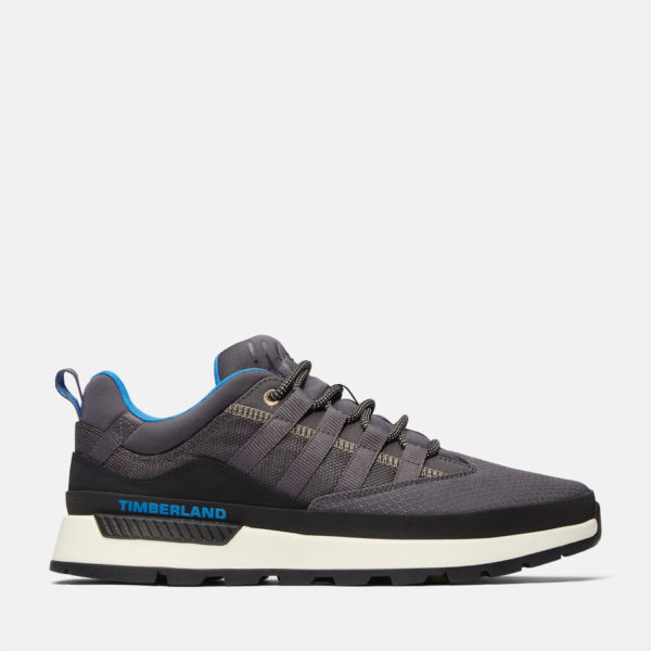 Timberland Basket Basse À Lacets Euro Trekker Pour Homme En Gris Gris, Taille 47.5