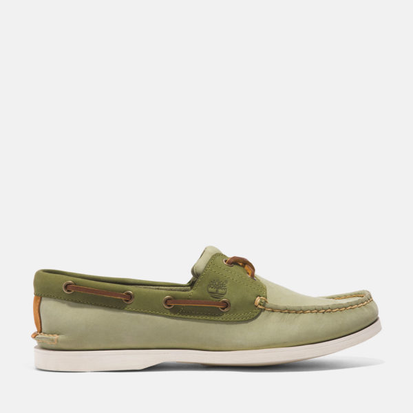 Timberland Chaussure Bateau Classique Pour Homme En Vert Clair Vert