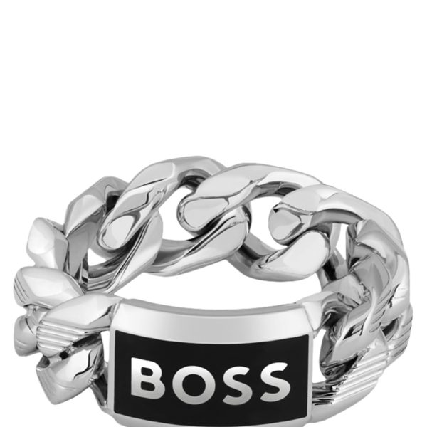 Bague chaîne avec plaquette logotée – Hugo Boss