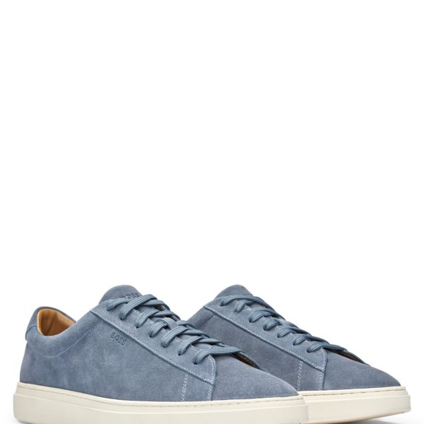 Baskets en cuir suédé avec semelle extérieure en gomme – Hugo Boss