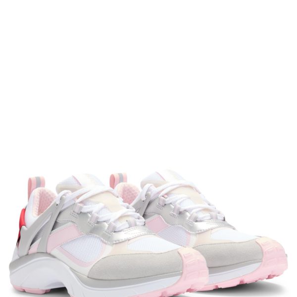 Baskets style chaussures de course en mesh et cuir suédé – Hugo Boss