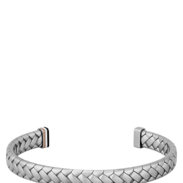Bracelet argenté à motif chevrons – Hugo Boss