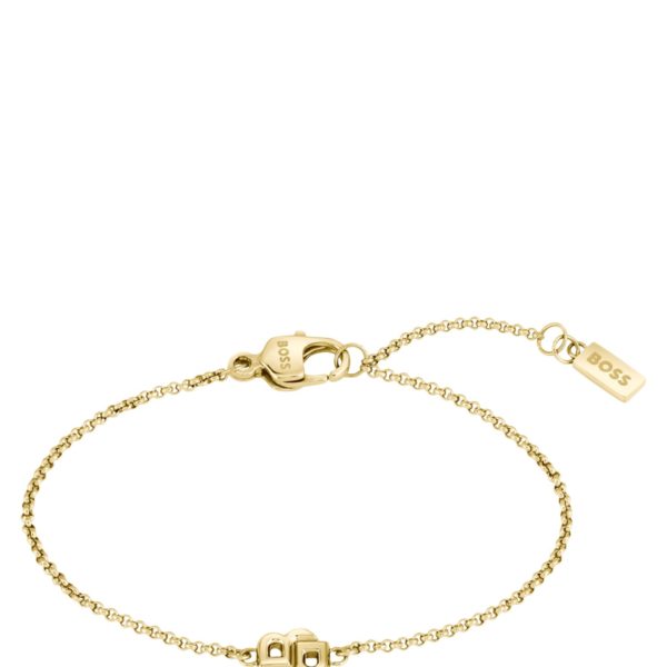 Bracelet chaîne doré à monogramme Double B – Hugo Boss