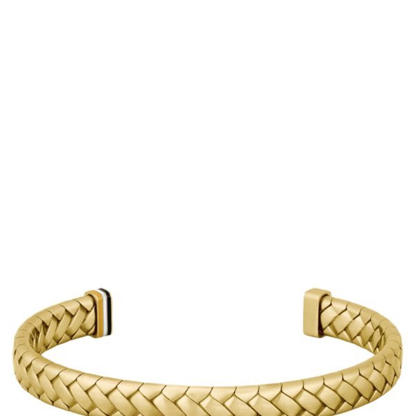 Bracelet doré à motif chevrons – Hugo Boss