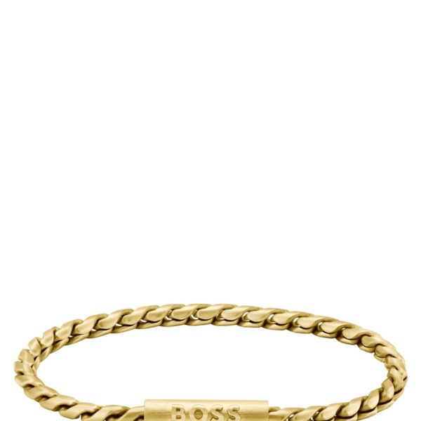 Bracelet doré avec chaîne tressée – Hugo Boss