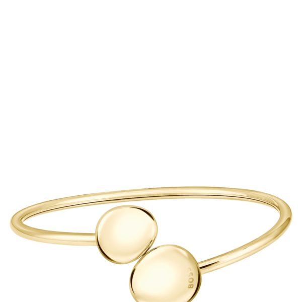 Bracelet jonc doré façon galets – Hugo Boss