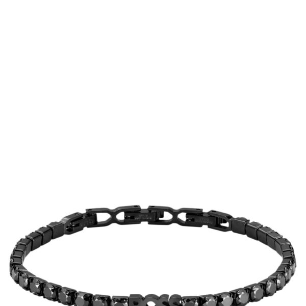 Bracelet tennis avec chaîne à strass noirs – Hugo Boss