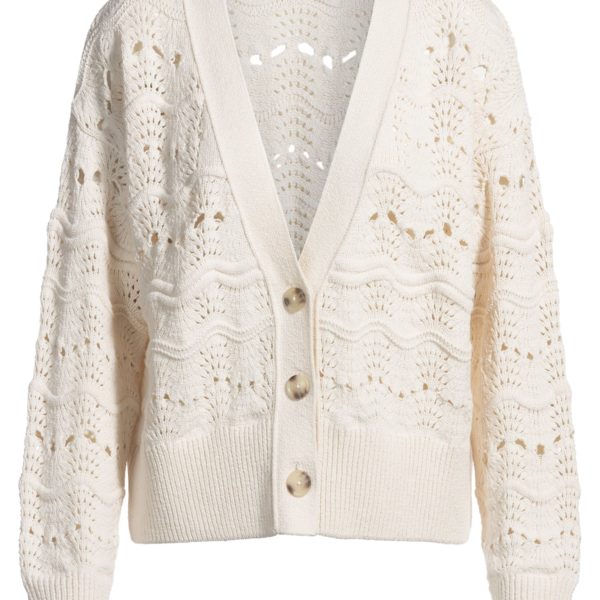 Cardigan en maille ajourée de coton mélangé – Hugo Boss