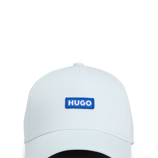 Casquette en twill de coton à étiquette logotée brodée – Hugo Boss