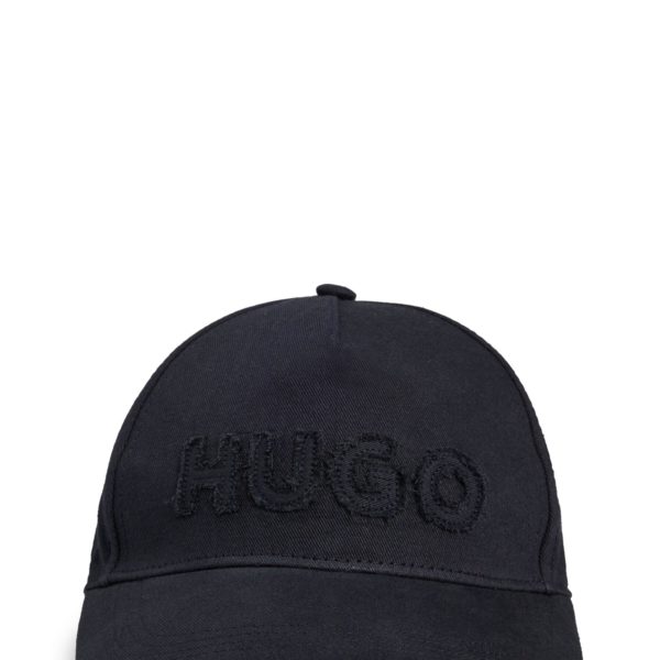 Casquette en twill de coton avec logo à bord brut – Hugo Boss