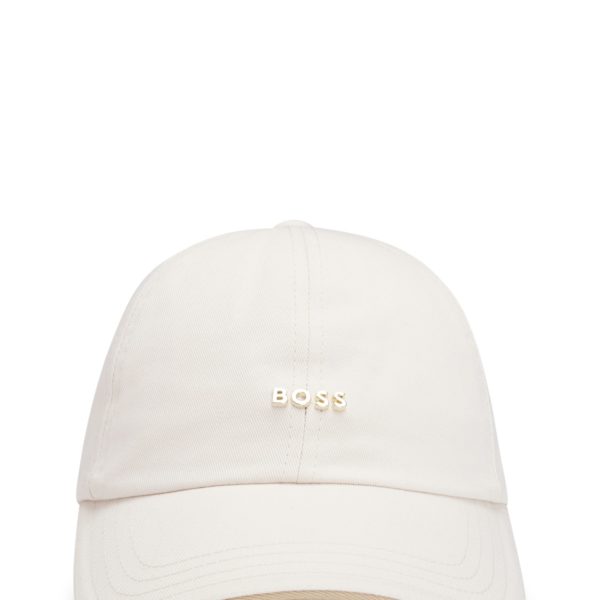 Casquette en twill de coton avec finition logotée métallique – Hugo Boss