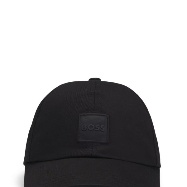 Casquette en twill de coton avec patch logoté tissé – Hugo Boss