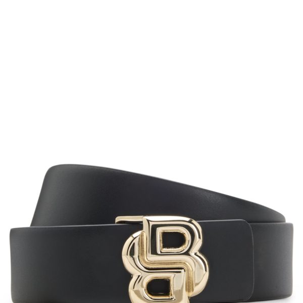 Ceinture en cuir avec boucle à monogramme Double B – Hugo Boss
