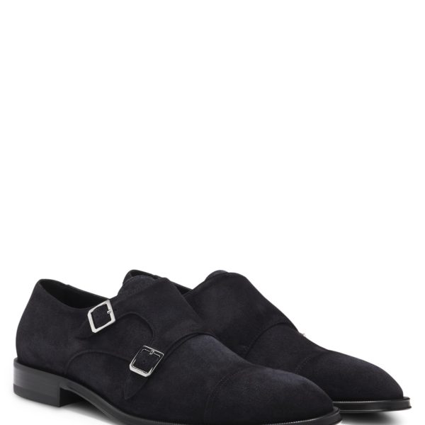 Chaussures à double brides en cuir suédé – Hugo Boss
